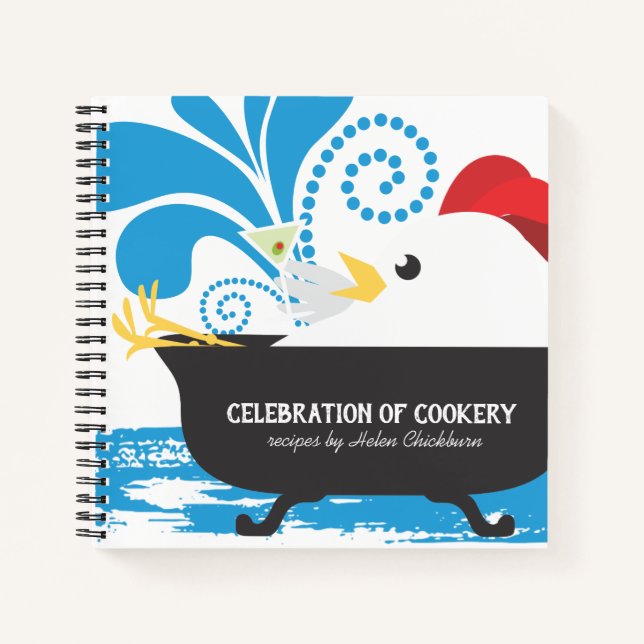 cuaderno de la receta del libro de cocina personal (Anverso)