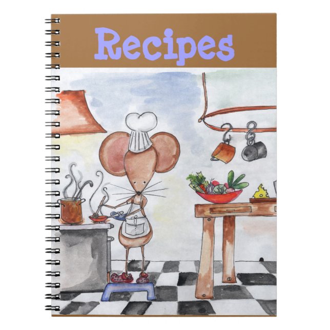 Cuaderno de la receta del ratón de la cocina (Frente)