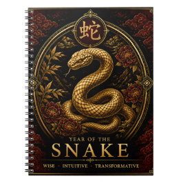 Cuaderno de la Serpiente de Lujo del Zodiaco Chino