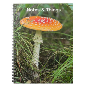 Cuaderno de la seta del bosque