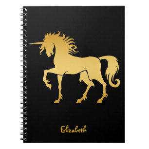 Cuaderno de la silueta del unicornio del baile
