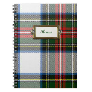 Cuaderno de la tela escocesa de tartán del vestido