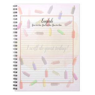 Cuaderno de lápices de colores