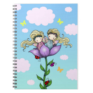 Cuaderno de las hadas de la flor gemela de Molly H