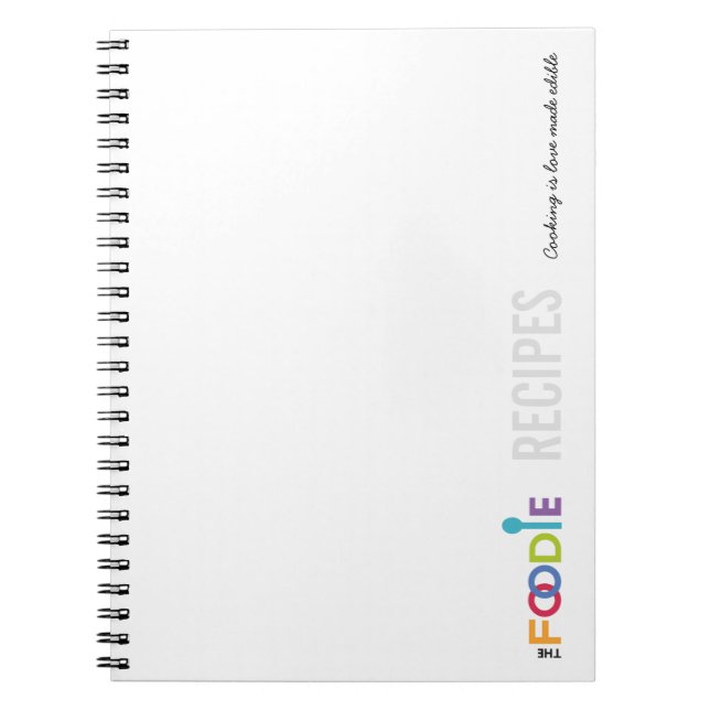 Cuaderno de las RECETAS de Foodie (Frente)