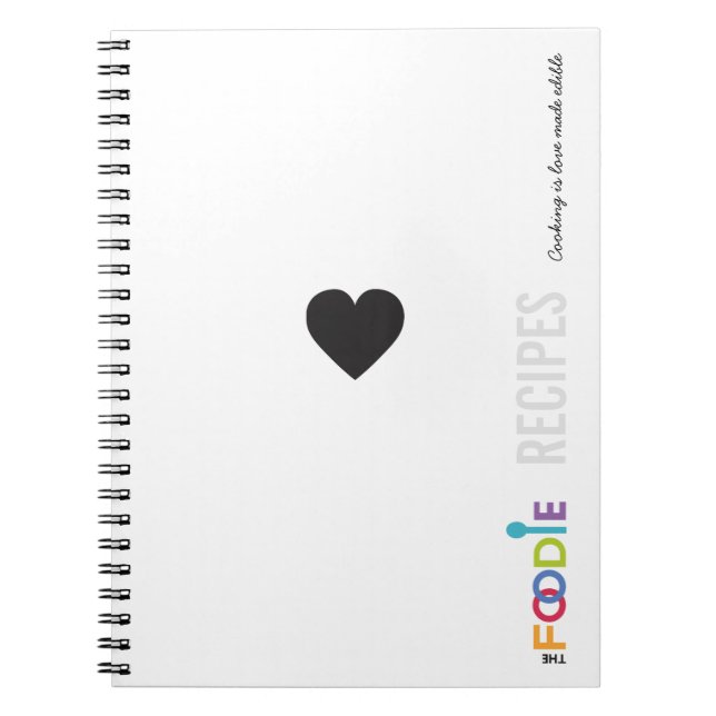 Cuaderno de las RECETAS de Foodie (Frente)