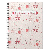 Cuaderno de lazo rosa – Estética Coquette Adorable