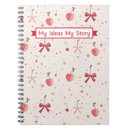 Cuaderno de lazo rosa – Estética Coquette Adorable