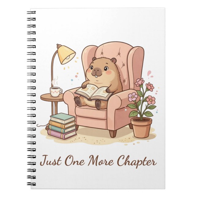 Cuaderno de lectura de carpincho lindo – solo un c (Frente)
