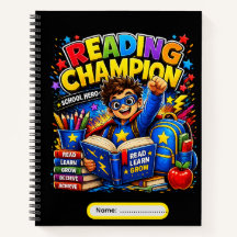Cuaderno de lectura para niños | Campeón de la lec
