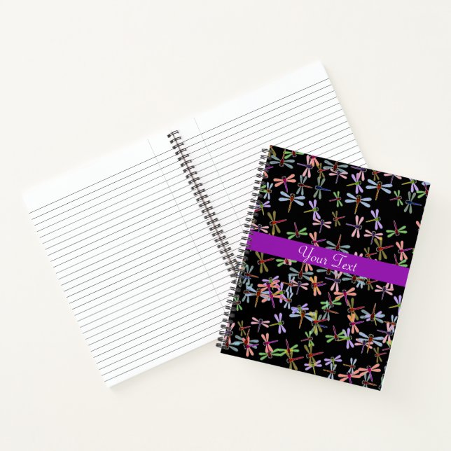 Cuaderno de libélulas coloridas (Interior)