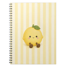 Cuaderno de limón Kawaii lindo