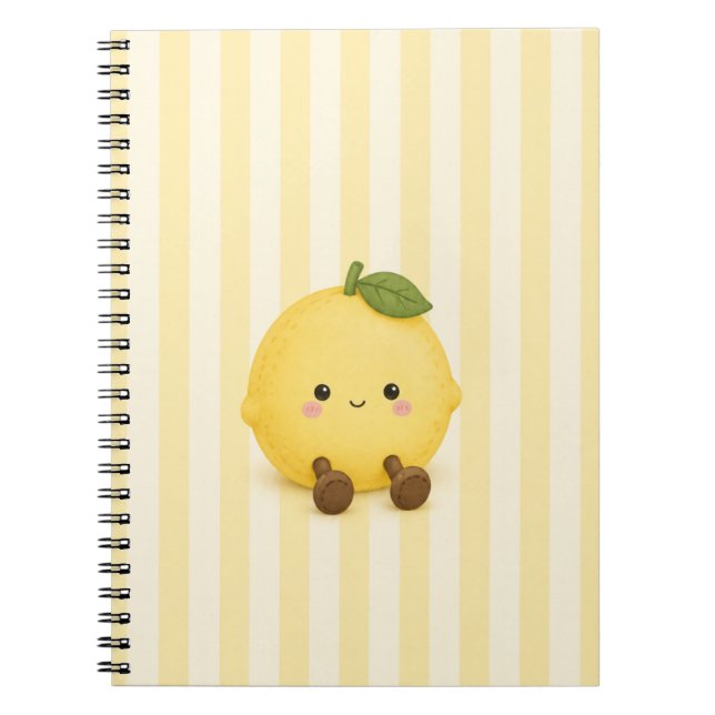 Cuaderno de limón Kawaii lindo  (Frente)