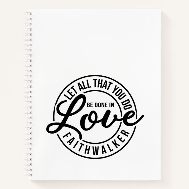 Cuaderno de Línea en Espiral de Amor (Anverso)