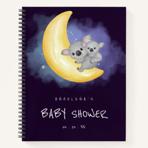 Cuaderno de lista de regalos para baby shower de k