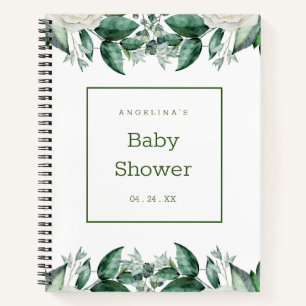 Cuaderno de lista de regalos para baby shower Rosa