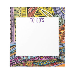 Cuaderno de lista de tareas de diseño ocupado