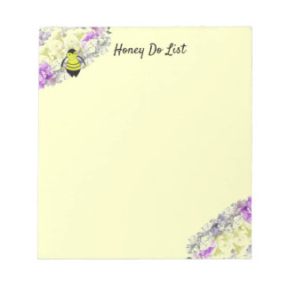 Cuaderno de Lista de Tareas de Miel de Flores y Ab