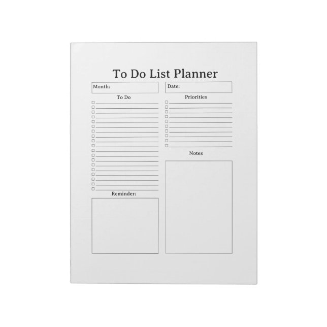 Cuaderno de lista de tareas diarias lindo (Lado Izquierdo)