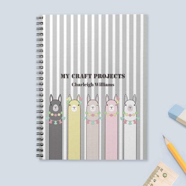 Cuaderno de Llamas Cutas Retro Coloridas Personali (Subido por el creador)