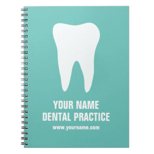 Cuaderno de logo de dentista para consulta dental