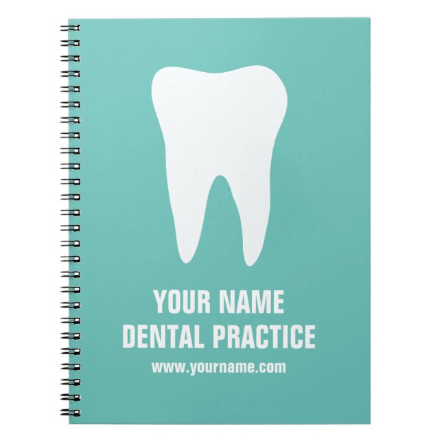 Cuaderno de logo de dentista para consulta dental (Frente)
