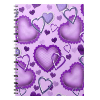 Cuaderno de los corazones púrpuras