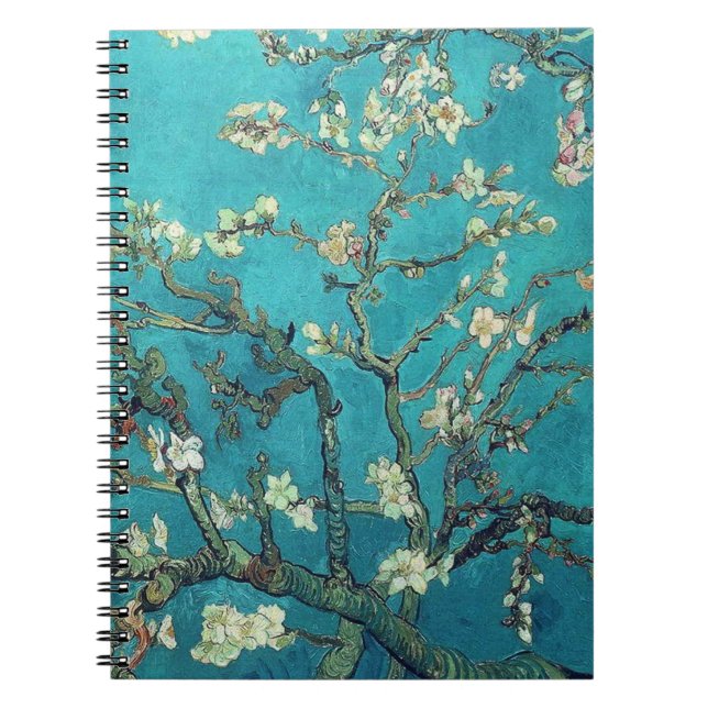 Cuaderno de los flores de la almendra de Van Gogh (Frente)