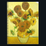 Cuaderno de los girasoles de Van Gogh<br><div class="desc">Cuaderno de los girasoles de Van Gogh. Pintura al óleo en lona a partir de 1888. El florero con quince girasoles sigue siendo uno de los trabajos de la vida más queridos de Vincent van Gogh. El uso brillante de amarillos evoca reservado finales del verano. Un gran regalo para las...</div>