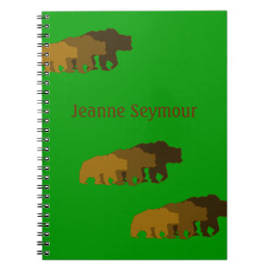 Cuaderno de los osos grizzly