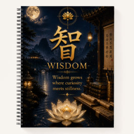 Cuaderno de Loto del Carácter Chino 智 Sabiduría (Z