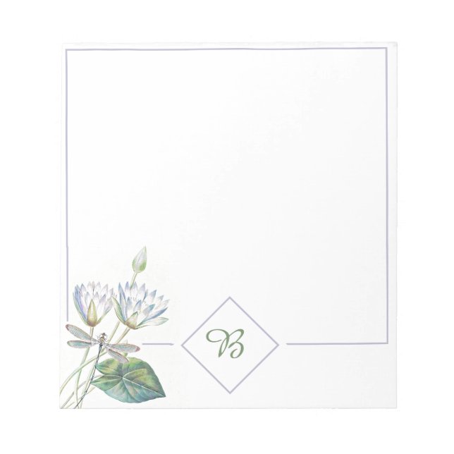 Cuaderno de lotos y libélula (Frente)