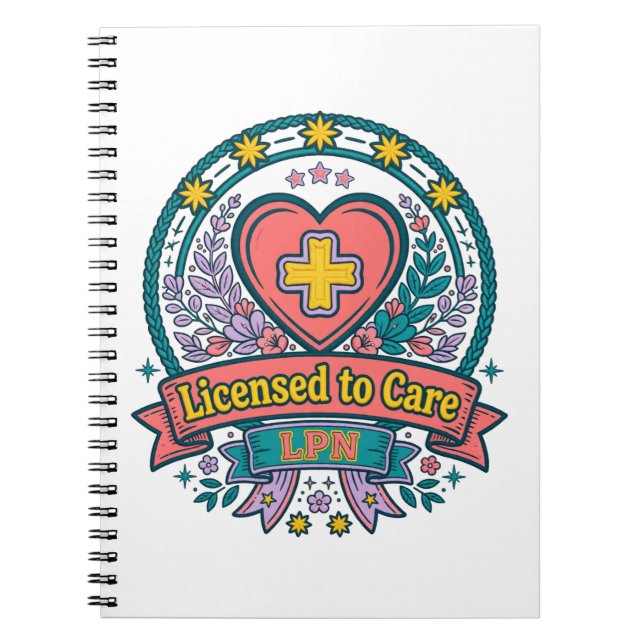 Cuaderno de LPN con Licencia para Cuidar (Frente)