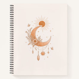 Cuaderno de lujo Boho Sol y Luna