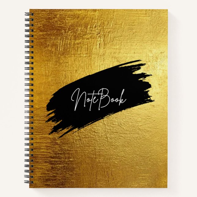 Cuaderno de lujo con hoja de oro (Anverso)