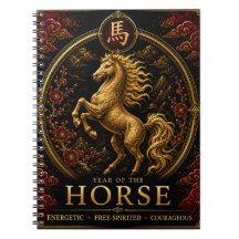 Cuaderno de lujo del zodíaco chino del año del cab