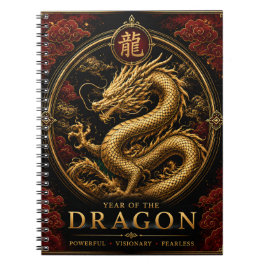 Cuaderno de lujo del zodíaco chino del año del dra