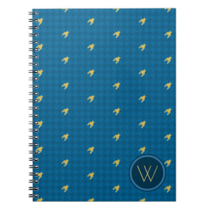 Cuaderno de lunares con acento dorado