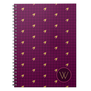 Cuaderno de lunares con acento dorado