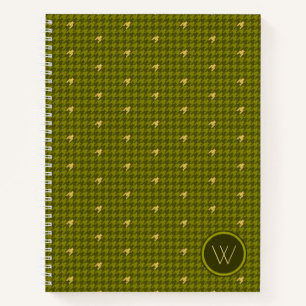 Cuaderno de lunares con acento dorado