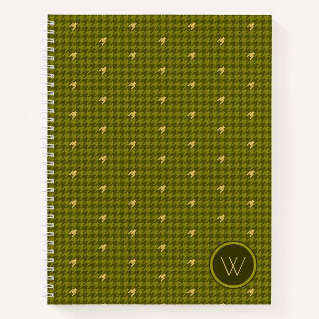 Cuaderno de lunares con acento dorado (Anverso)
