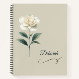 Cuaderno de Magnolia con Nombre Personalizado