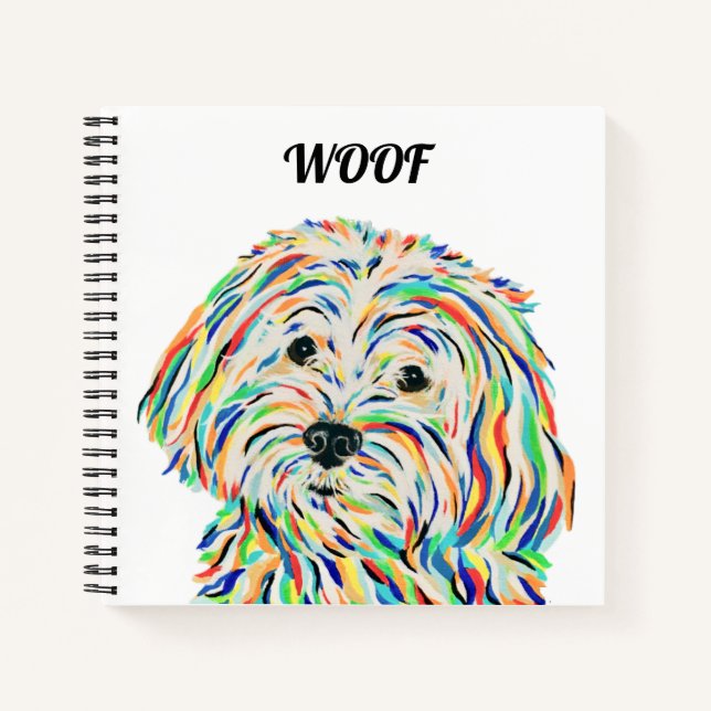 Cuaderno de Malitpoo Dog Square