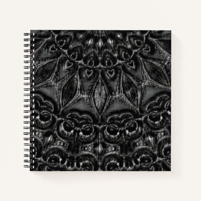 Cuaderno de Mandala de carbón vegetal (Anverso)