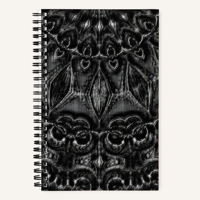Cuaderno de Mandala de carbón vegetal (Anverso)