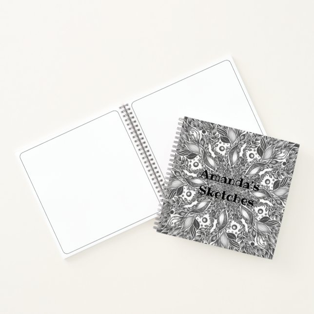 Cuaderno de mandala roja (Interior)