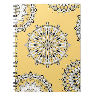 Cuaderno de Mandalas amarillas 2 en espiral