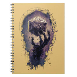 Cuaderno de Mano Esquelética de Magia de Runas Arc
