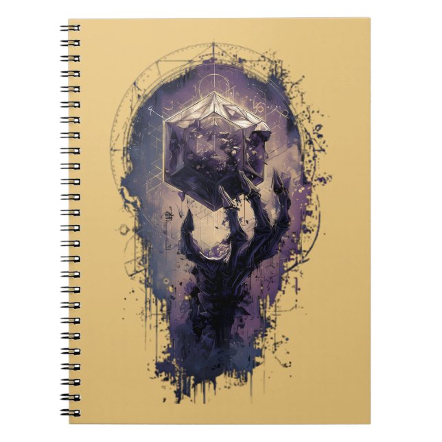 Cuaderno de Mano Esquelética de Magia de Runas Arc (Frente)