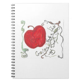 Cuaderno de manzana blanca como la nieve